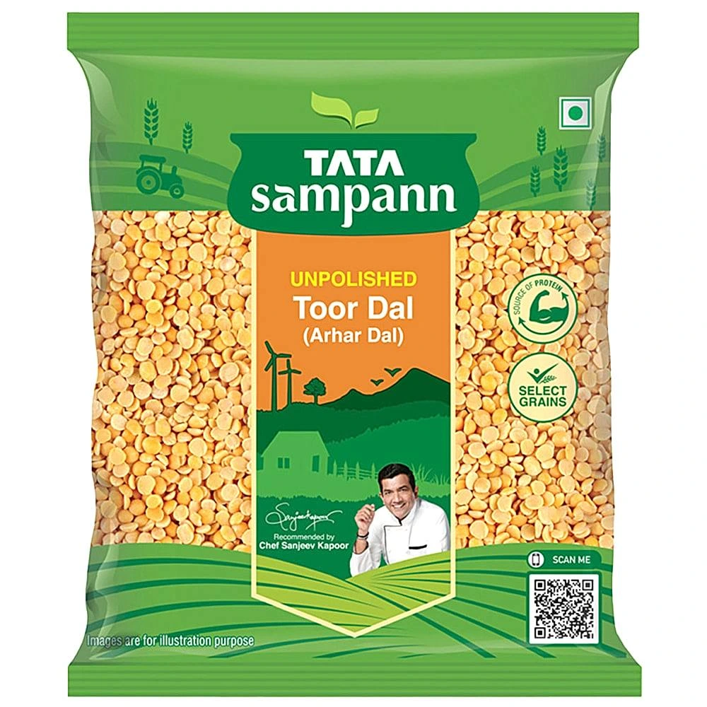 Tata Sampann Unpolished Toor Dal, 1 kg