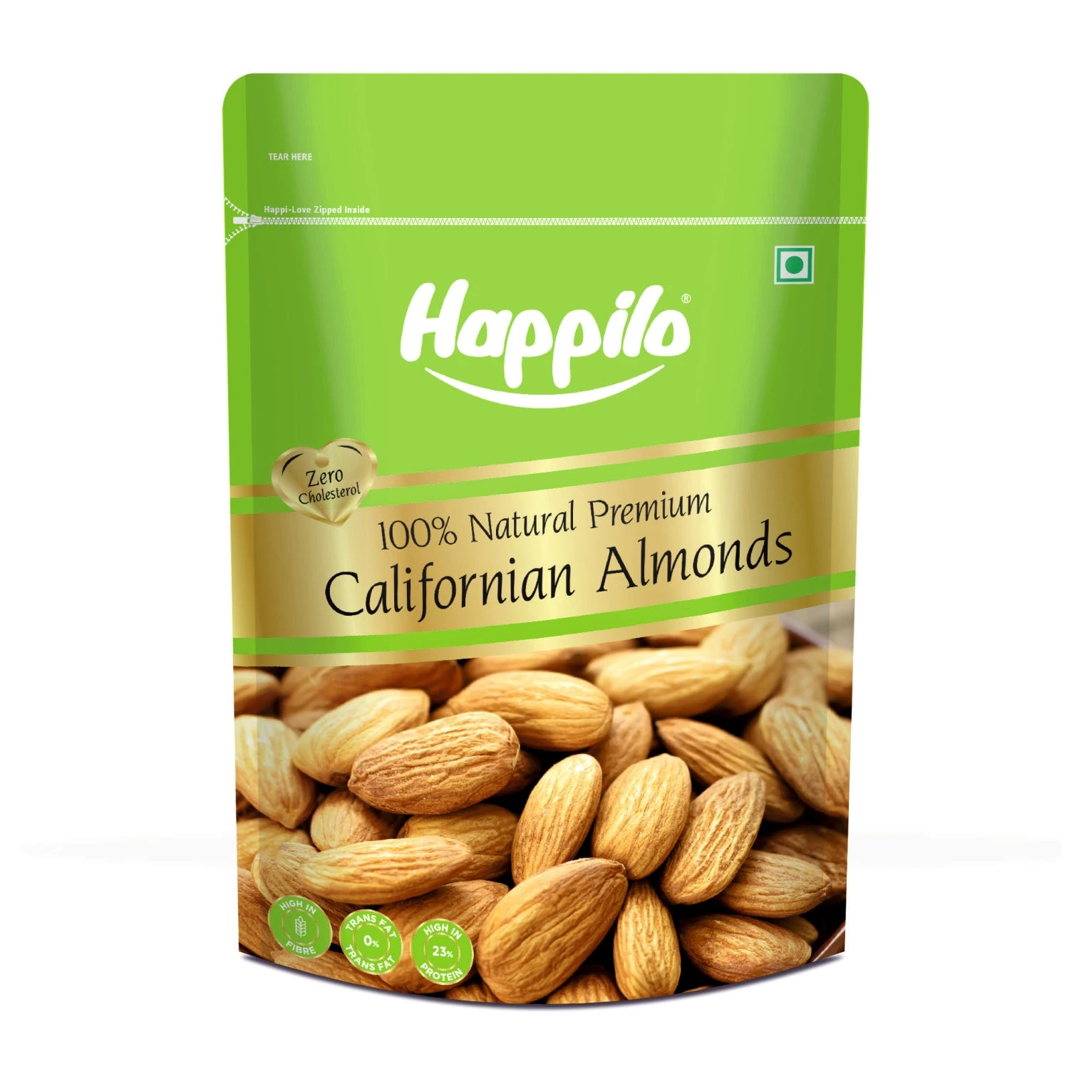 Happilo 100% Natural Premium Californian Almonds, 200 g
